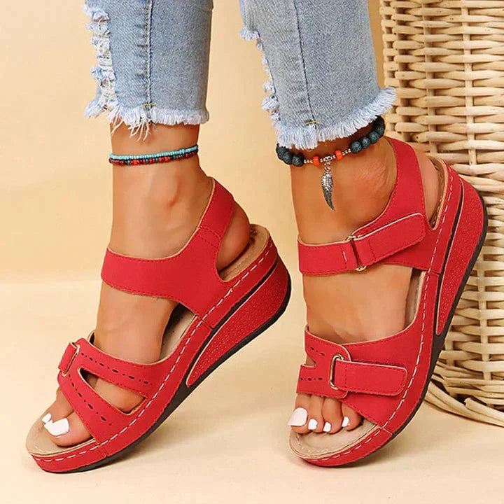 Sandalias Ortopédicas Cómodas con Tacón