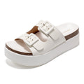 Softy | Sandalias de Plataforma con Cuña | Eco-Cuero | Memory Foam | Antideslizantes
