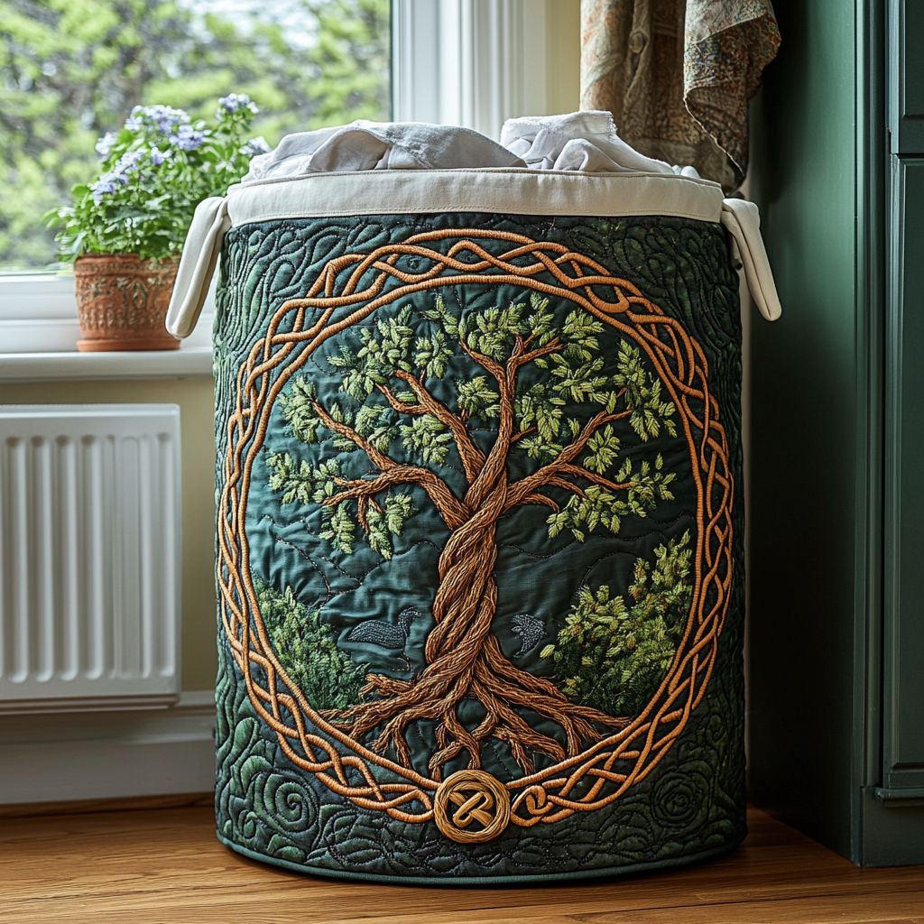 Árbol de la Vida | Cesto Artesanal de Ropa