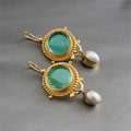 Aretes de Gema de Turquesa