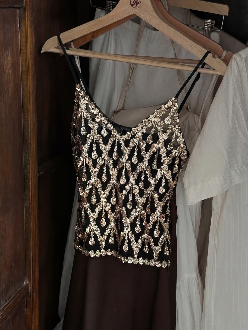 Top Lola con Pedrería - Dorado
