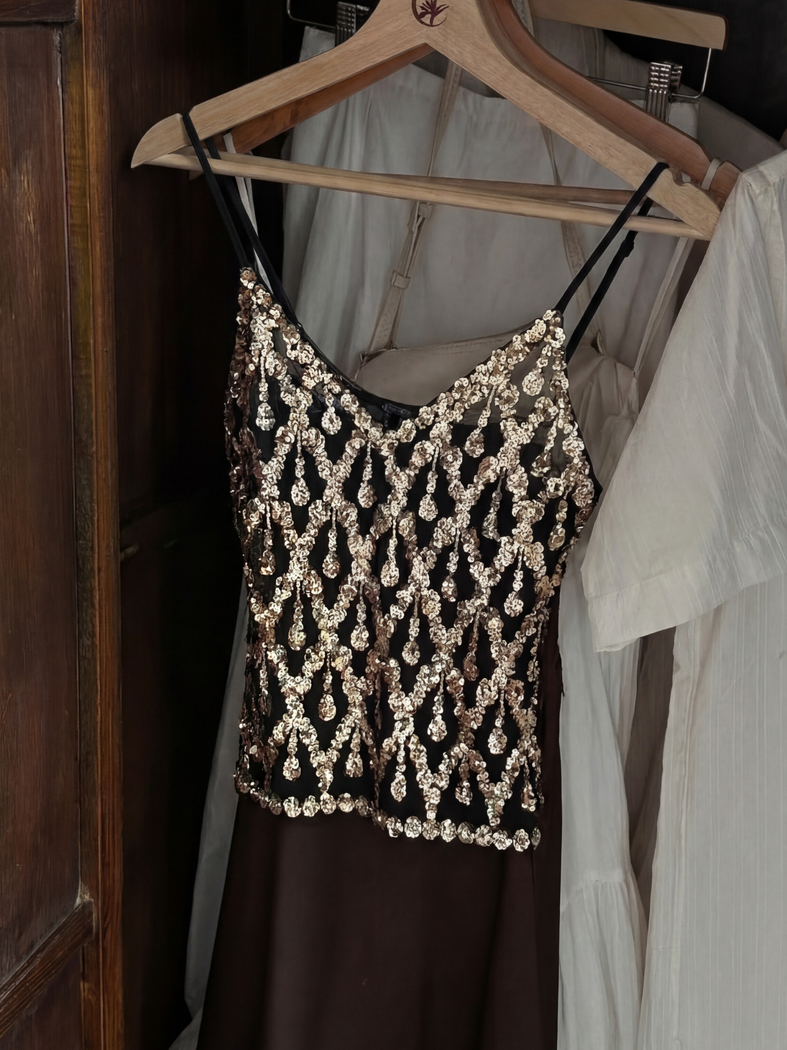 Top Lola con Pedrería - Dorado