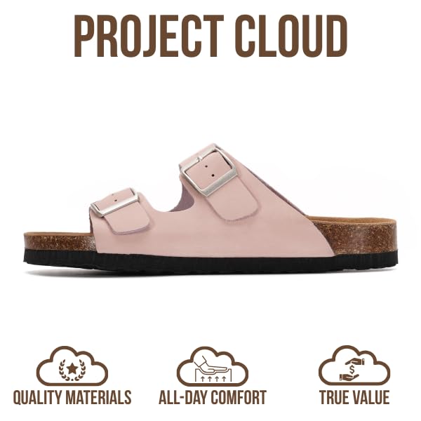 Venita | Sandalias de Cuero Genuino 100% | Memory Foam | Ligeras | Antideslizantes