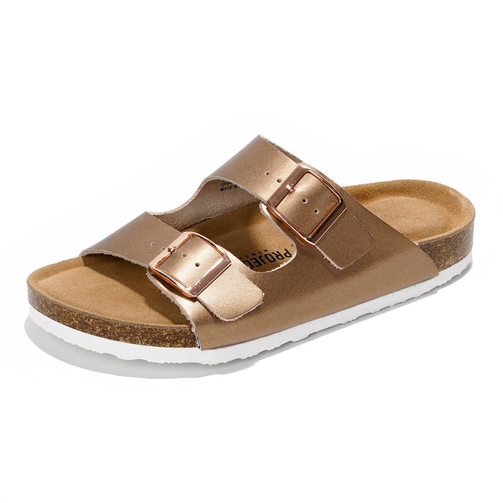 Venita | Sandalias de Cuero Genuino 100% | Memory Foam | Ligeras | Antideslizantes