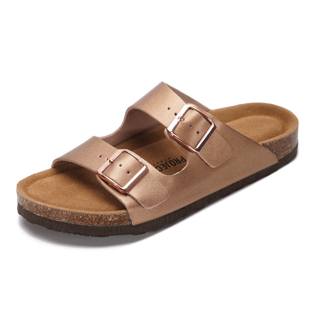 Venita | Sandalias de Cuero Genuino 100% | Memory Foam | Ligeras | Antideslizantes