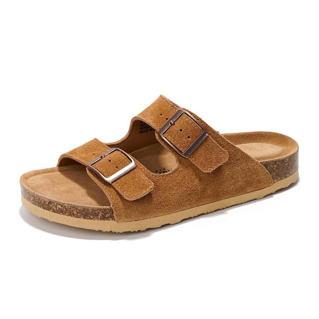 Venita | Sandalias de Cuero Genuino 100% | Memory Foam | Ligeras | Antideslizantes