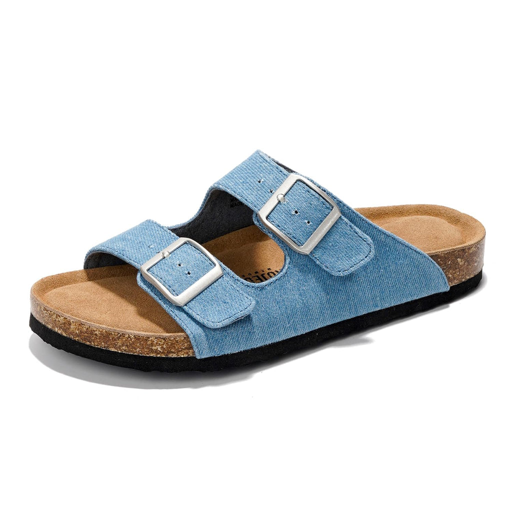 Venita | Sandalias de Cuero Genuino 100% | Memory Foam | Ligeras | Antideslizantes