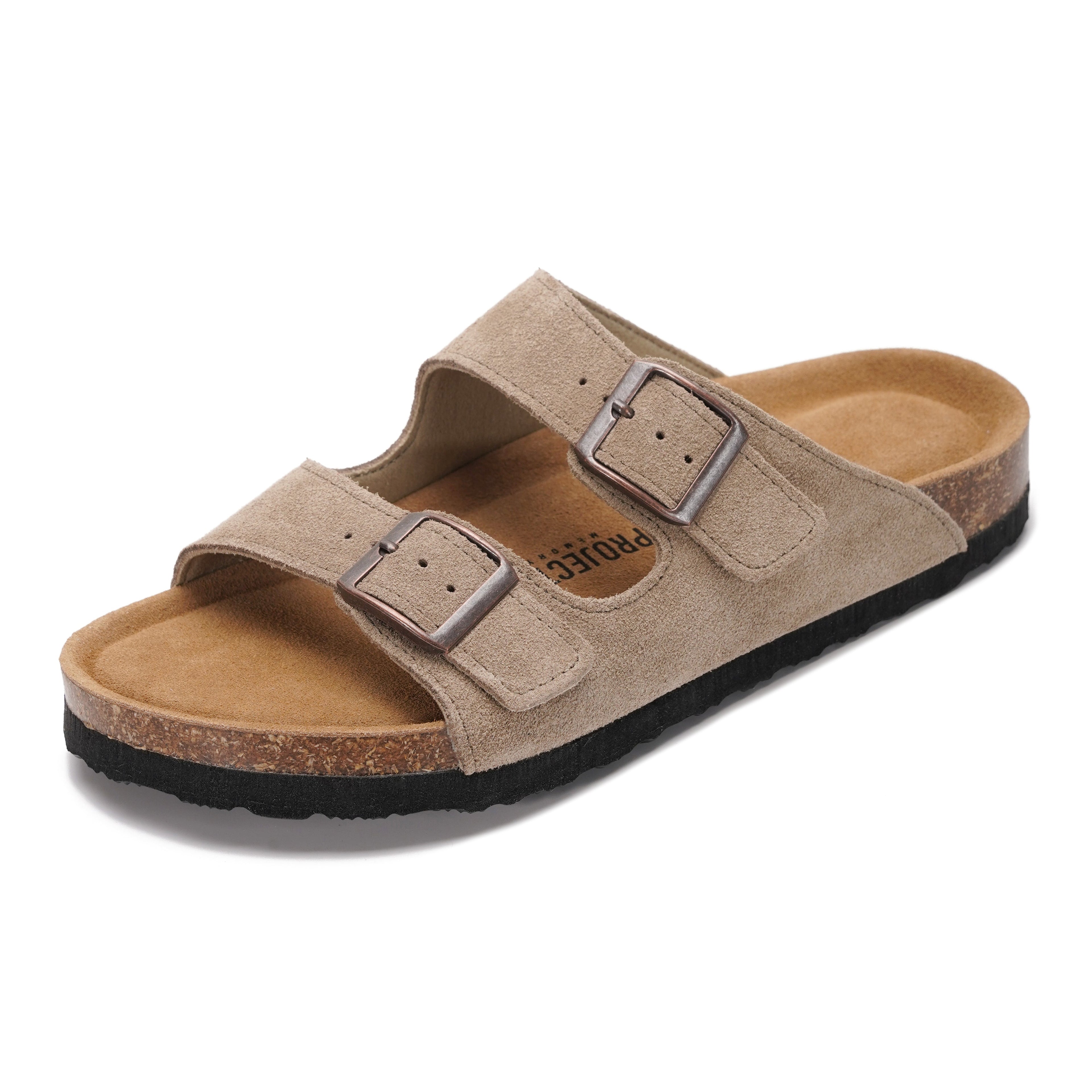 Venita | Sandalias de Cuero Genuino 100% | Memory Foam | Ligeras | Antideslizantes