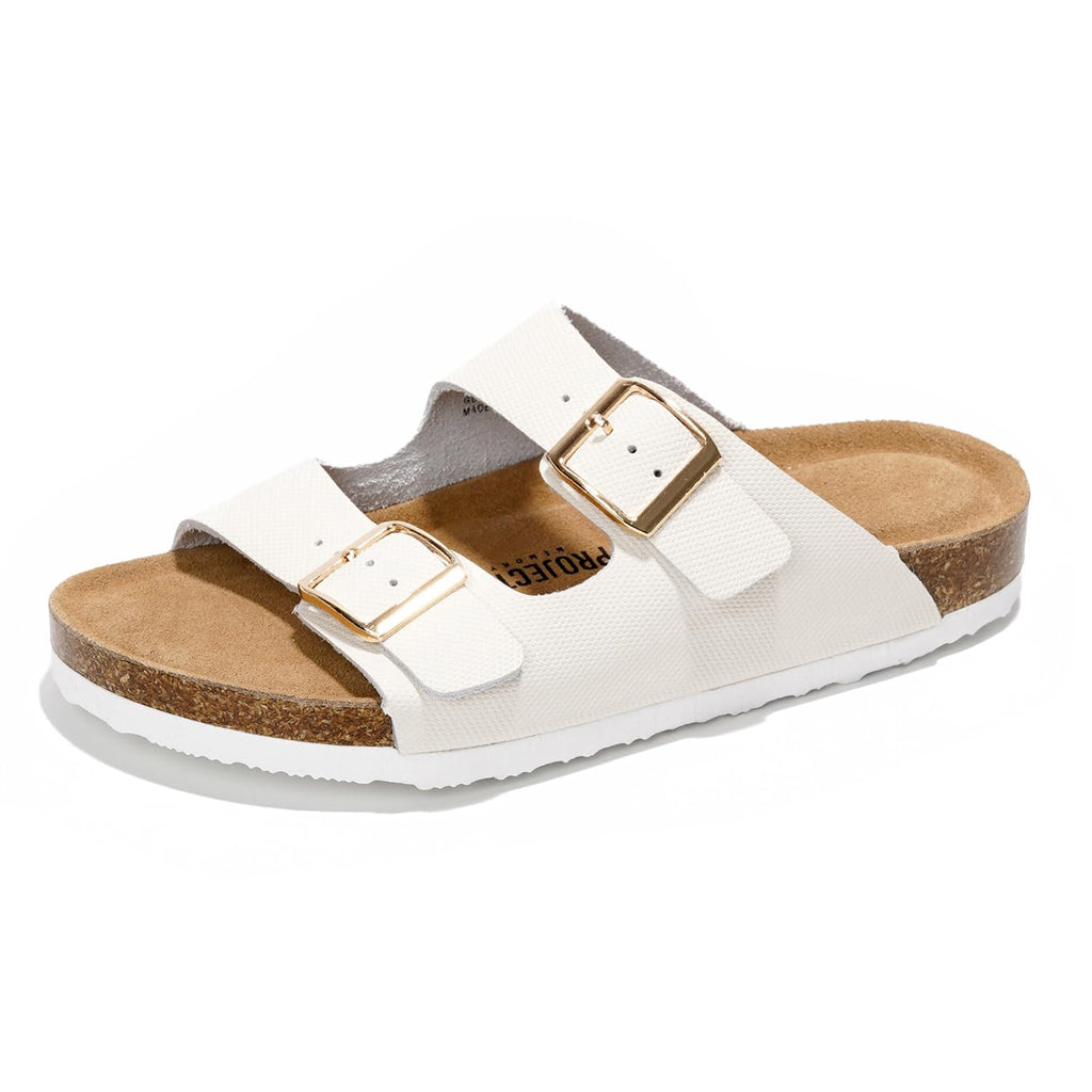 Venita | Sandalias de Cuero Genuino 100% | Memory Foam | Ligeras | Antideslizantes