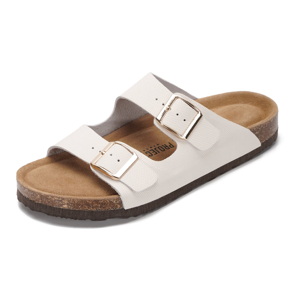Venita | Sandalias de Cuero Genuino 100% | Memory Foam | Ligeras | Antideslizantes