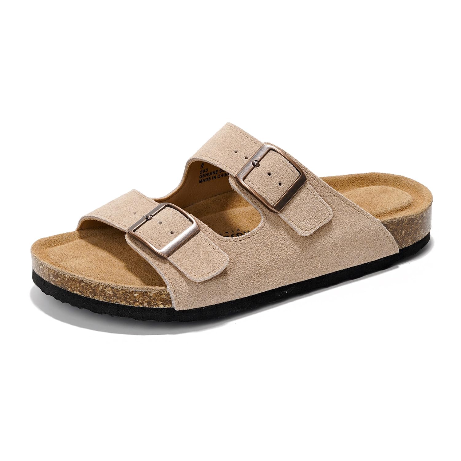 Venita | Sandalias de Cuero Genuino 100% | Memory Foam | Ligeras | Antideslizantes