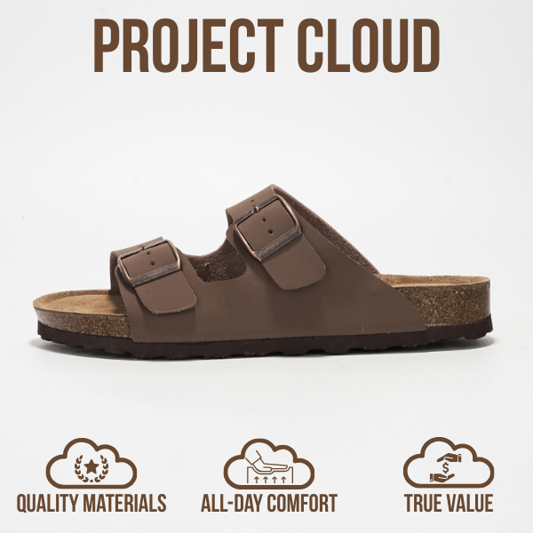 Venita | Sandalias de Cuero Genuino 100% | Memory Foam | Ligeras | Antideslizantes