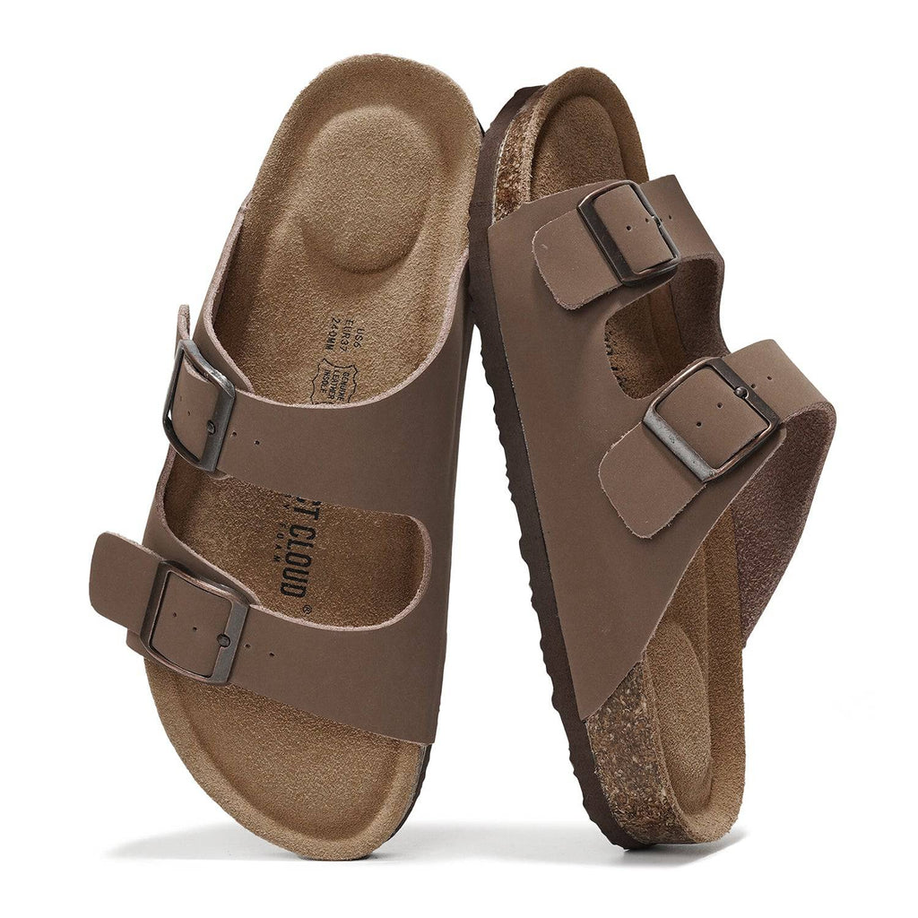 Venita | Sandalias de Cuero Genuino 100% | Memory Foam | Ligeras | Antideslizantes