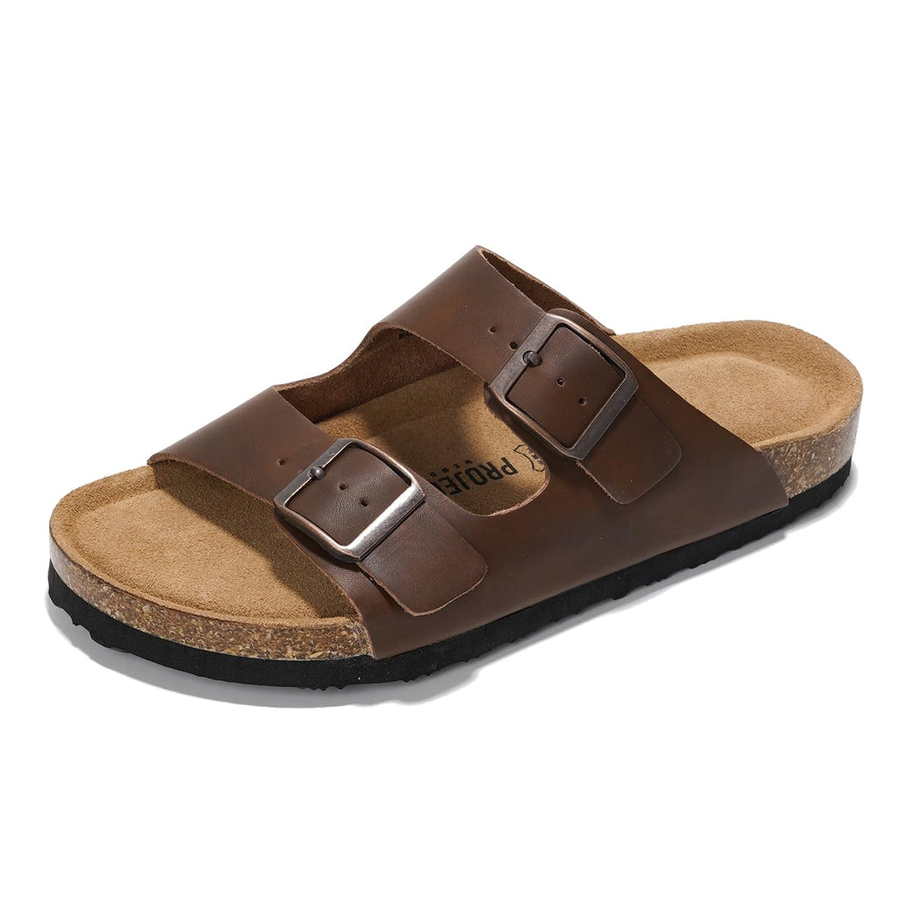 Venita | Sandalias de Cuero Genuino 100% | Memory Foam | Ligeras | Antideslizantes