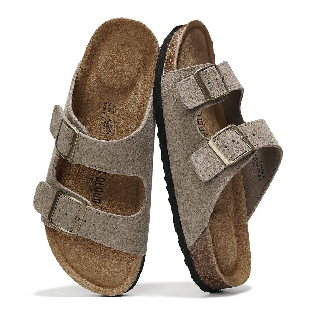 Venita | Sandalias de Cuero Genuino 100% | Memory Foam | Ligeras | Antideslizantes