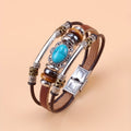 Pulsera Vintage de Turquesa con Hebilla