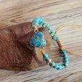 Pulsera del Chakra del Corazón de Turquesa