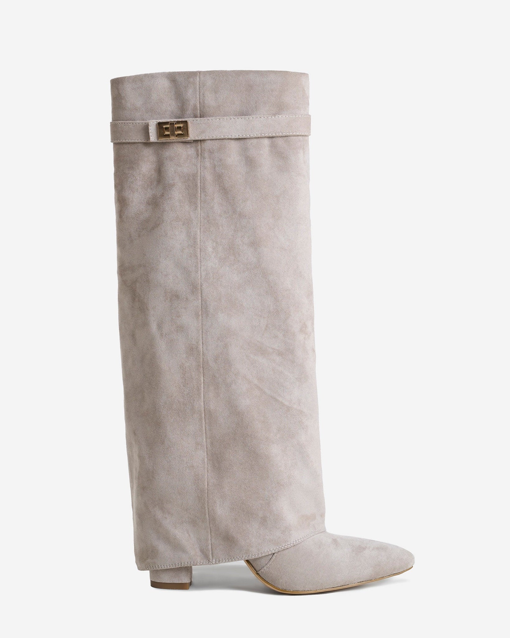 Lavista | Botas de Ante hasta la Rodilla - Taupe