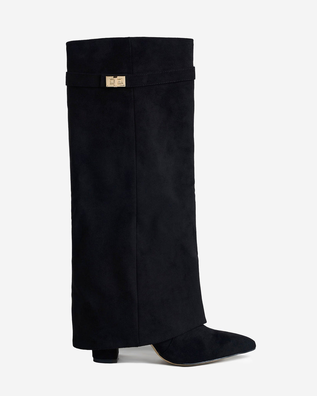 Lavista | Botas de Ante hasta la Rodilla - Negro