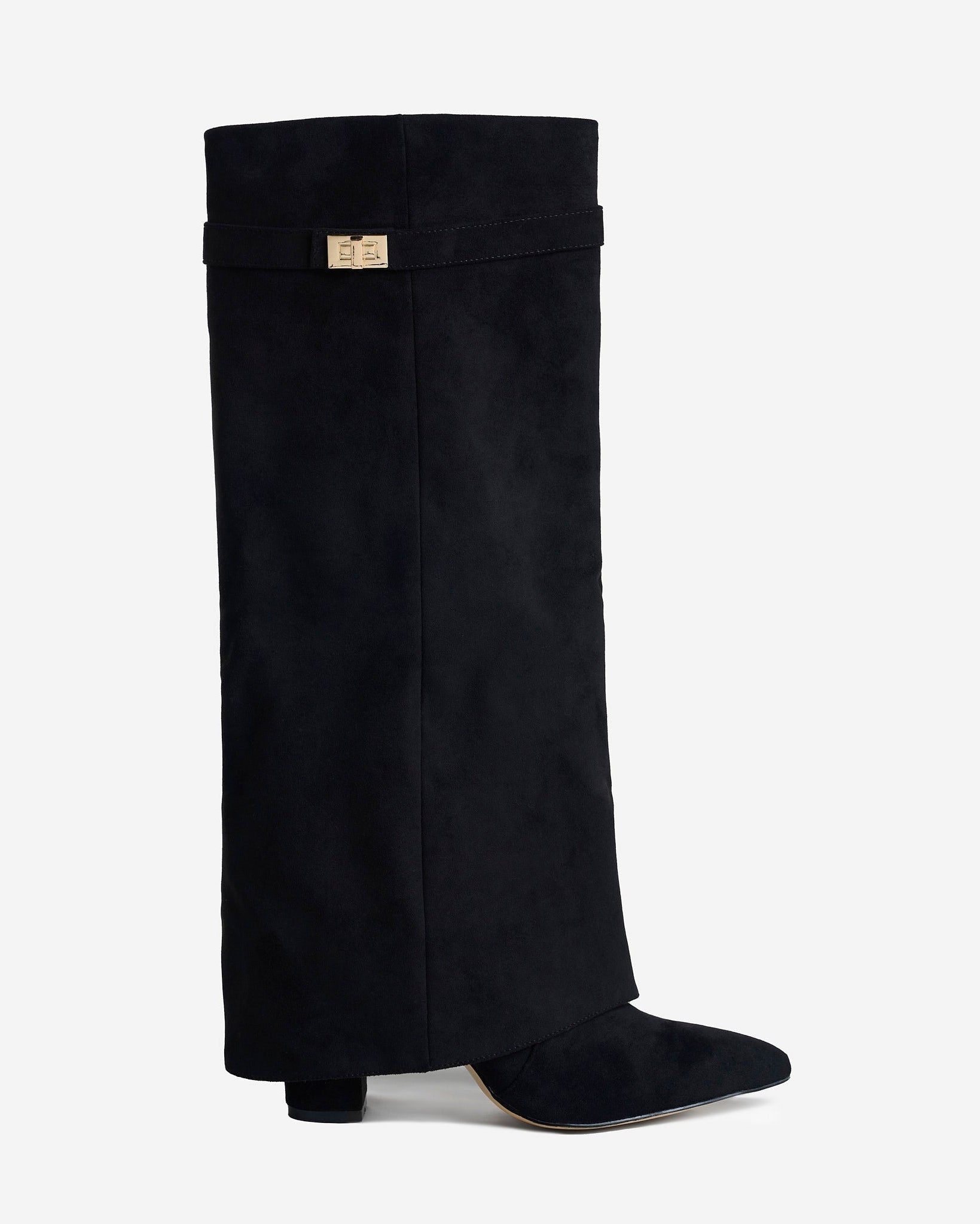Lavista | Botas de Ante hasta la Rodilla - Negro
