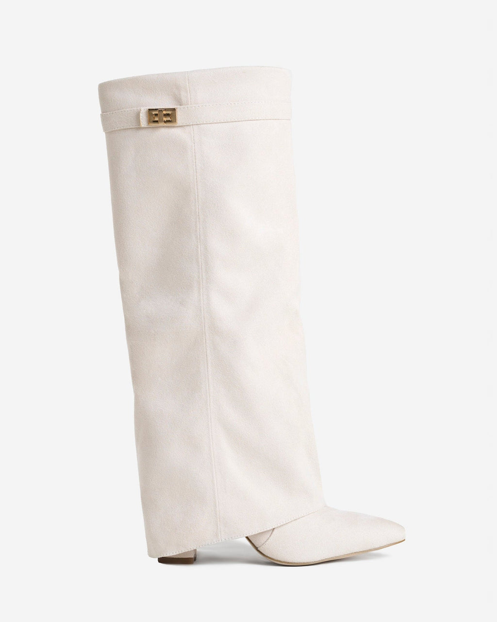 Lavista | Botas de Ante hasta la Rodilla - Crema