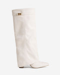 Lavista | Botas de Ante hasta la Rodilla - Crema