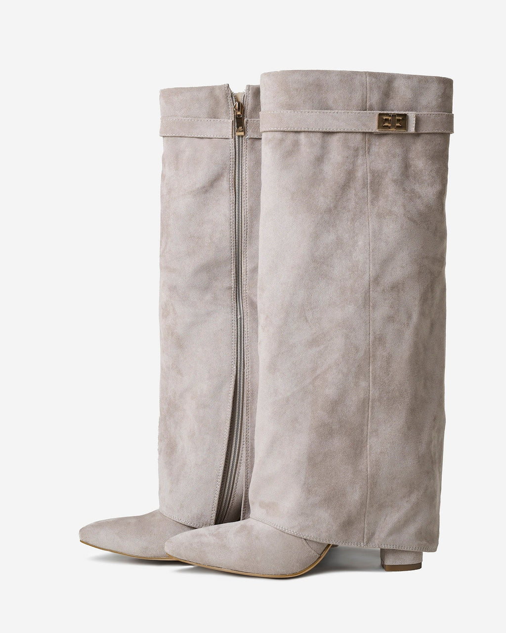 Lavista | Botas de Ante hasta la Rodilla - Taupe