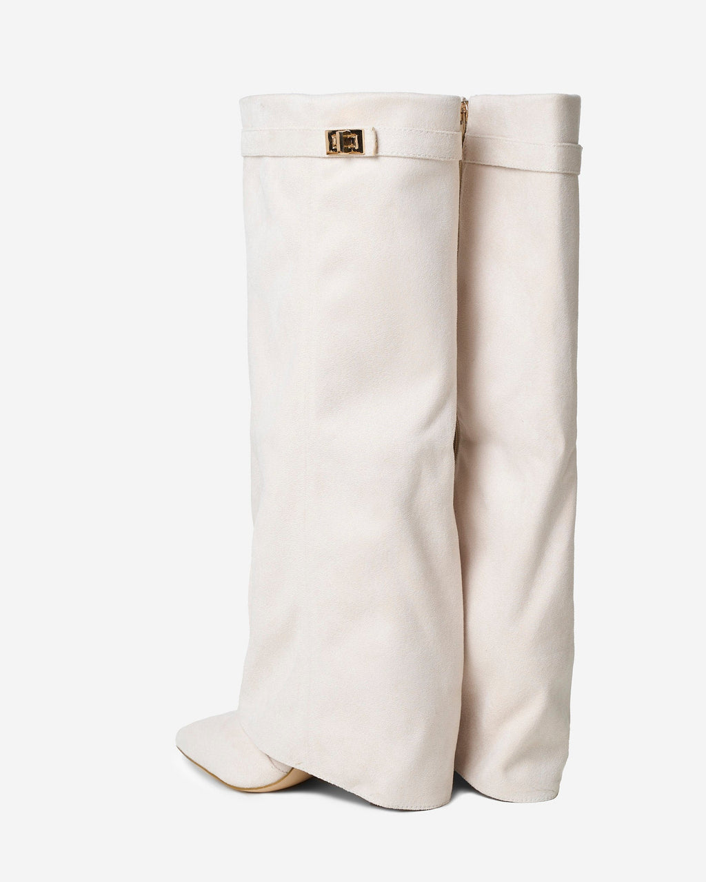Lavista | Botas de Ante hasta la Rodilla - Crema