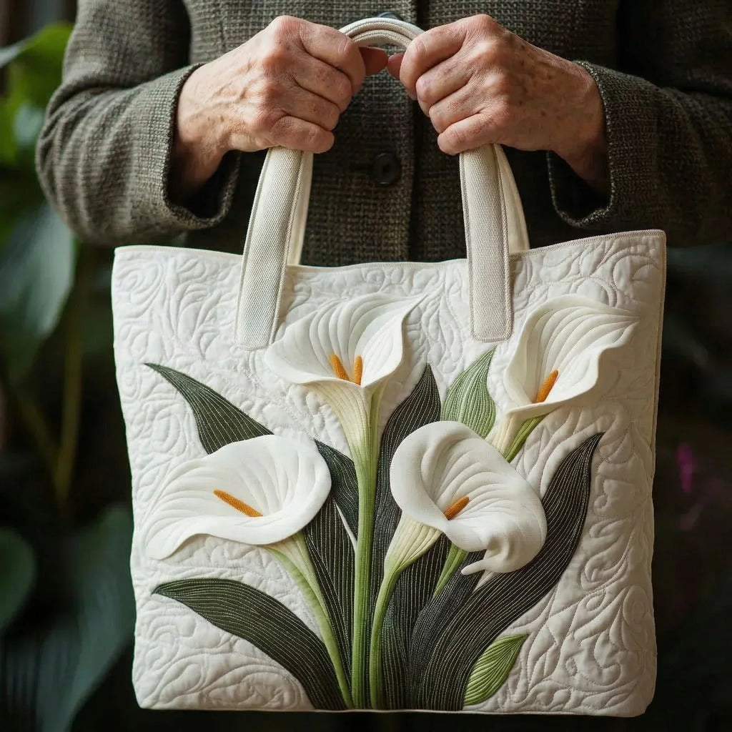 Bolso Artesanal | Lirios Blancos