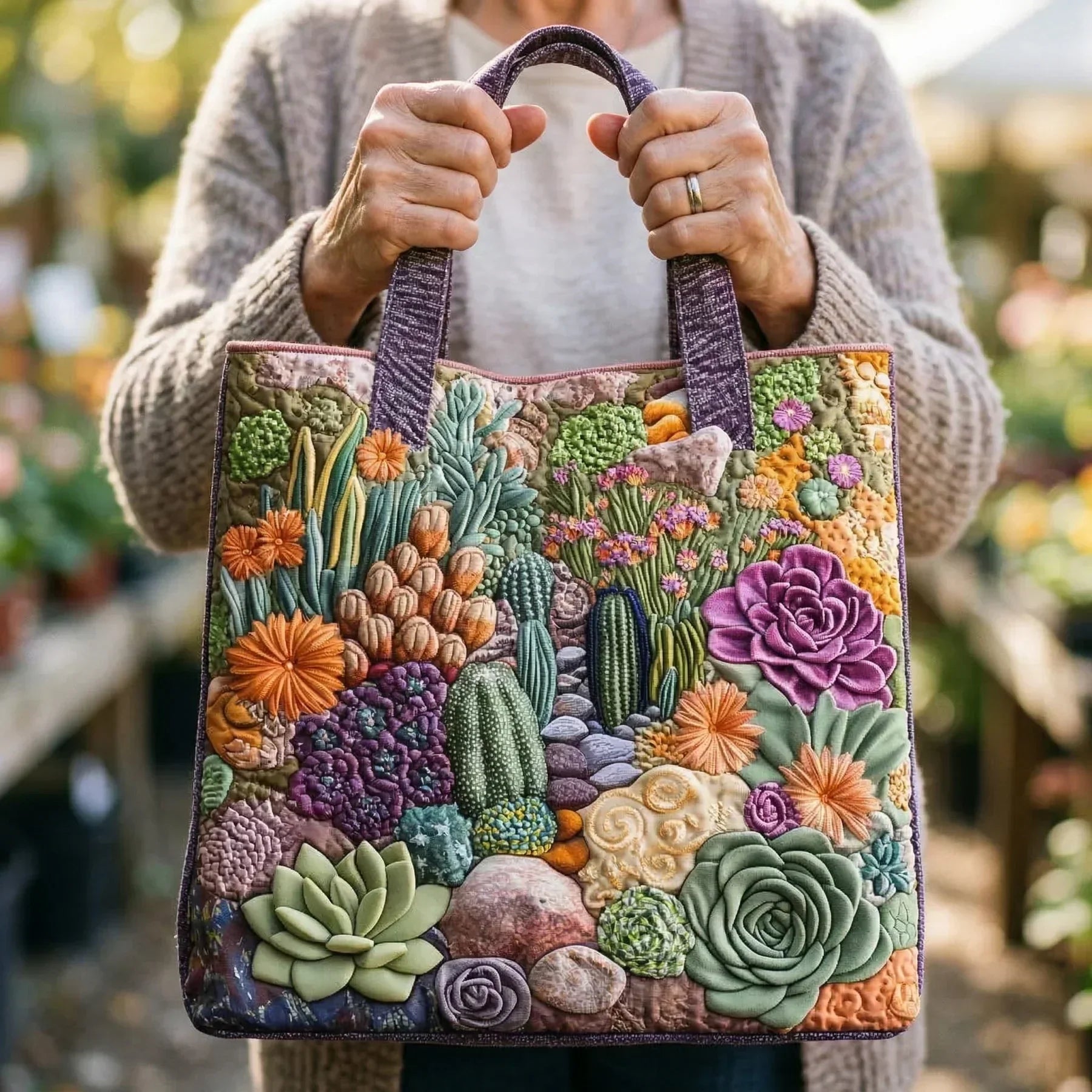 Bolso Artesanal | Suculentas