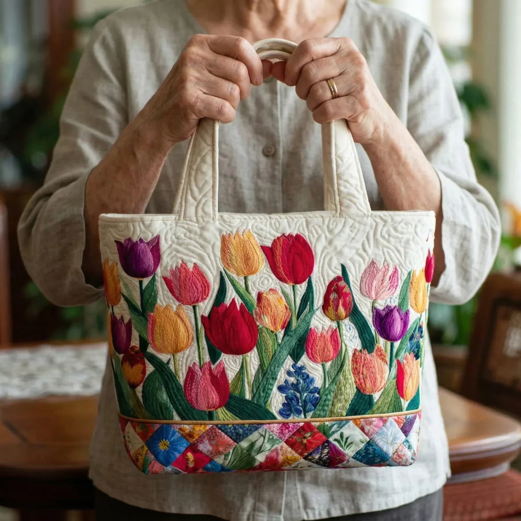 Bolso Artesanal | Tulipanes
