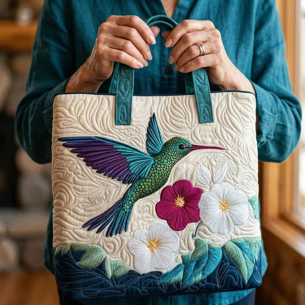 Bolso Artesanal | Colibrí y Flores