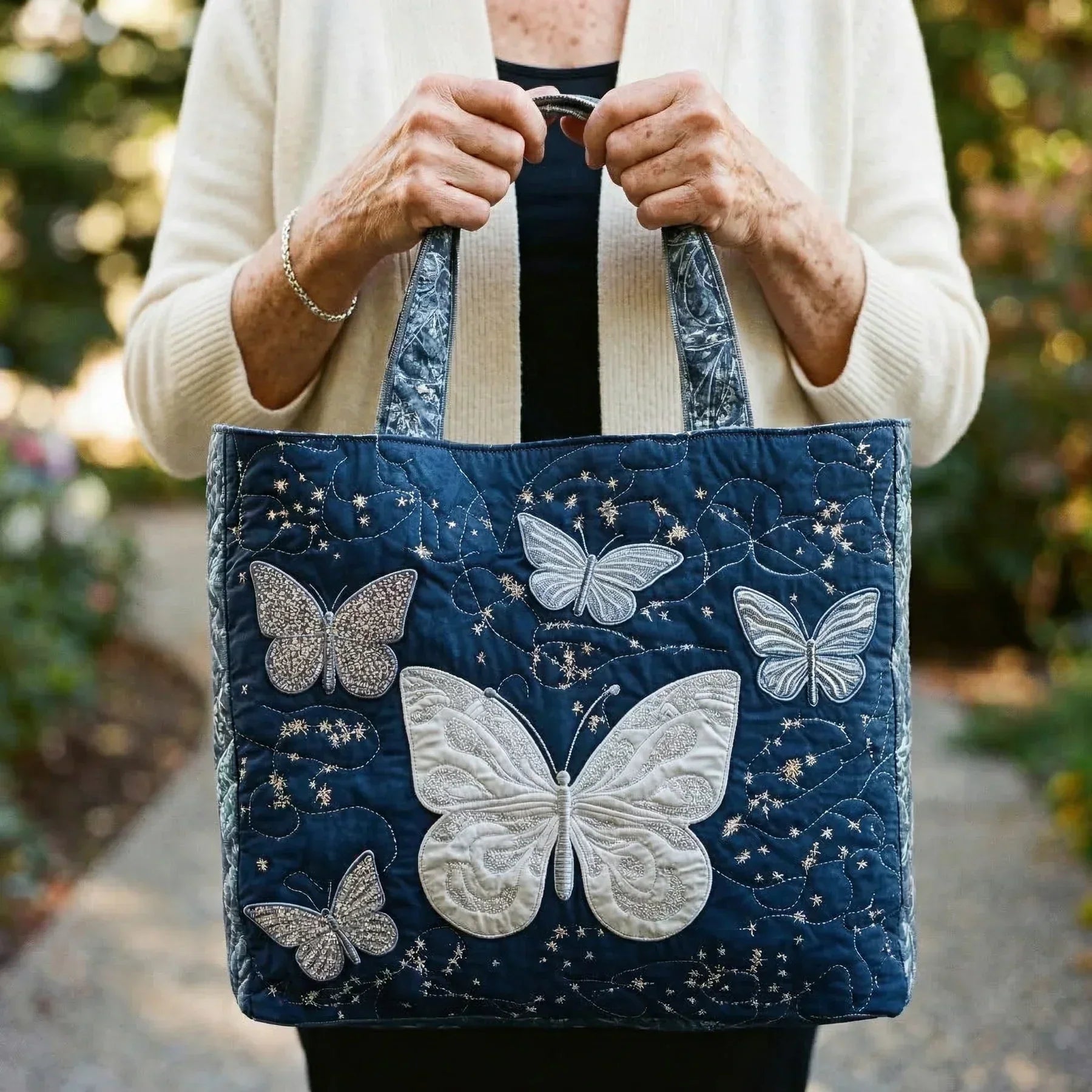 Bolso Artesanal | Mariposa Plateada