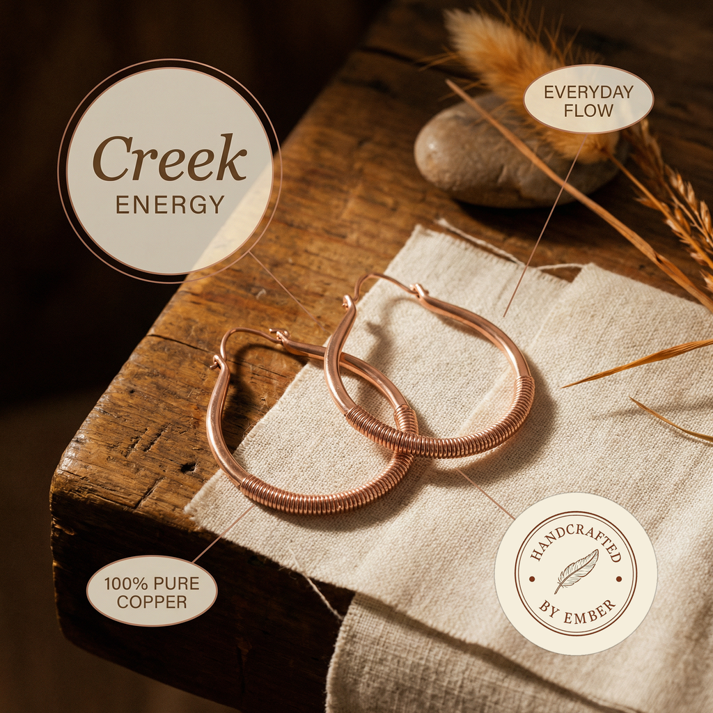 Aretes de Cobre Ember's Creek