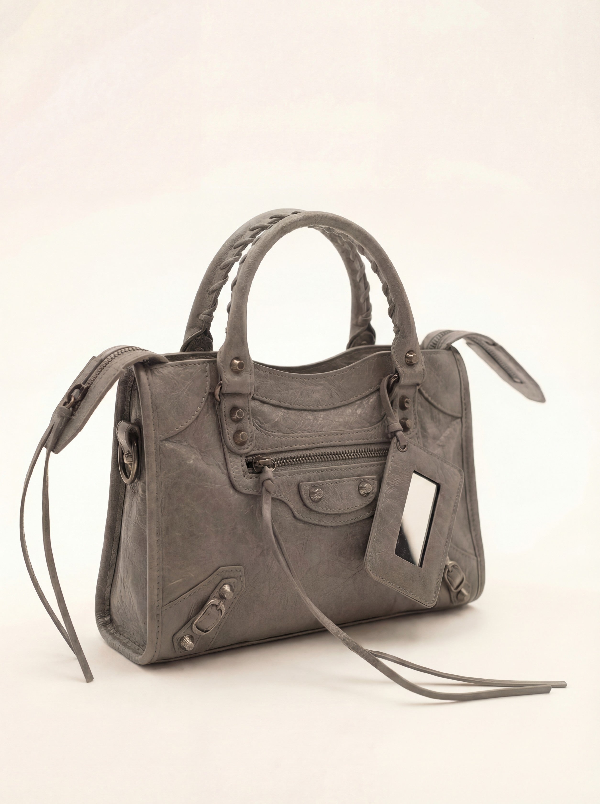 Bolso It Girl Pequeño - Gris Oscuro