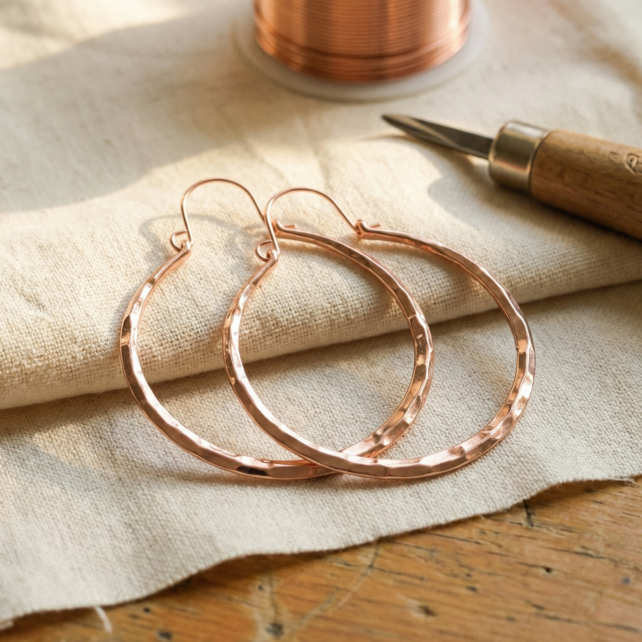 Aretes de Cobre Ember's Willow