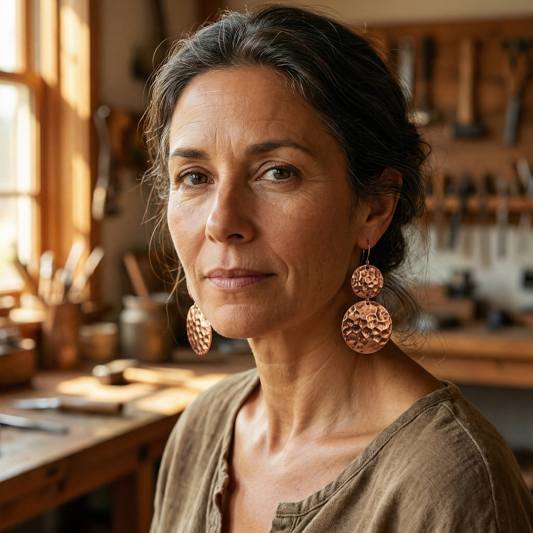 Aretes de Cobre Ember's Solstice