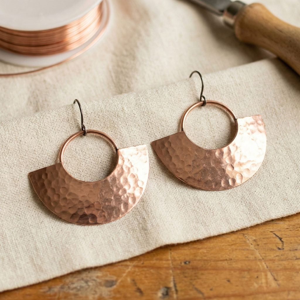 Aretes de Cobre Ember's Sol