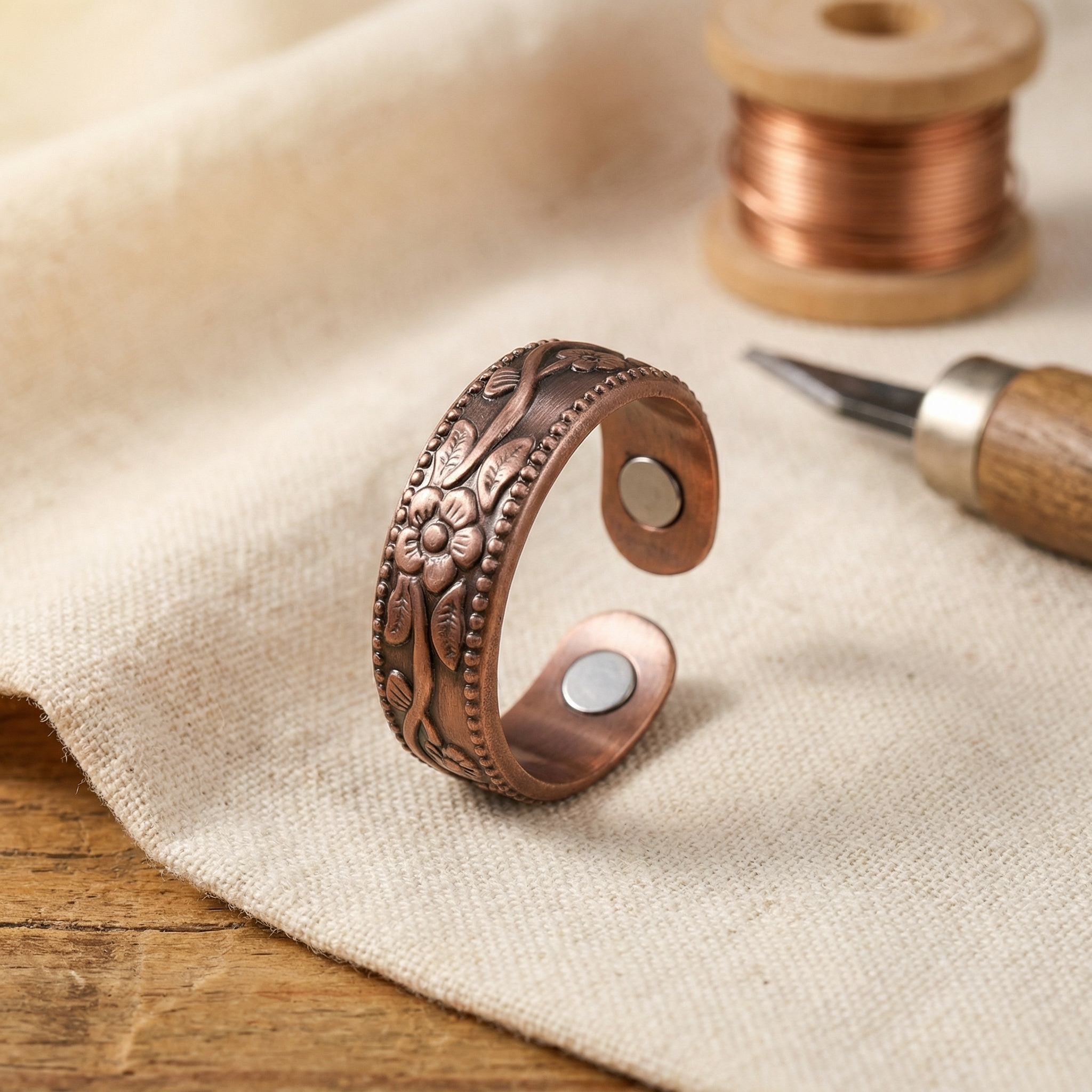 Anillo de Cobre Ember's Petal