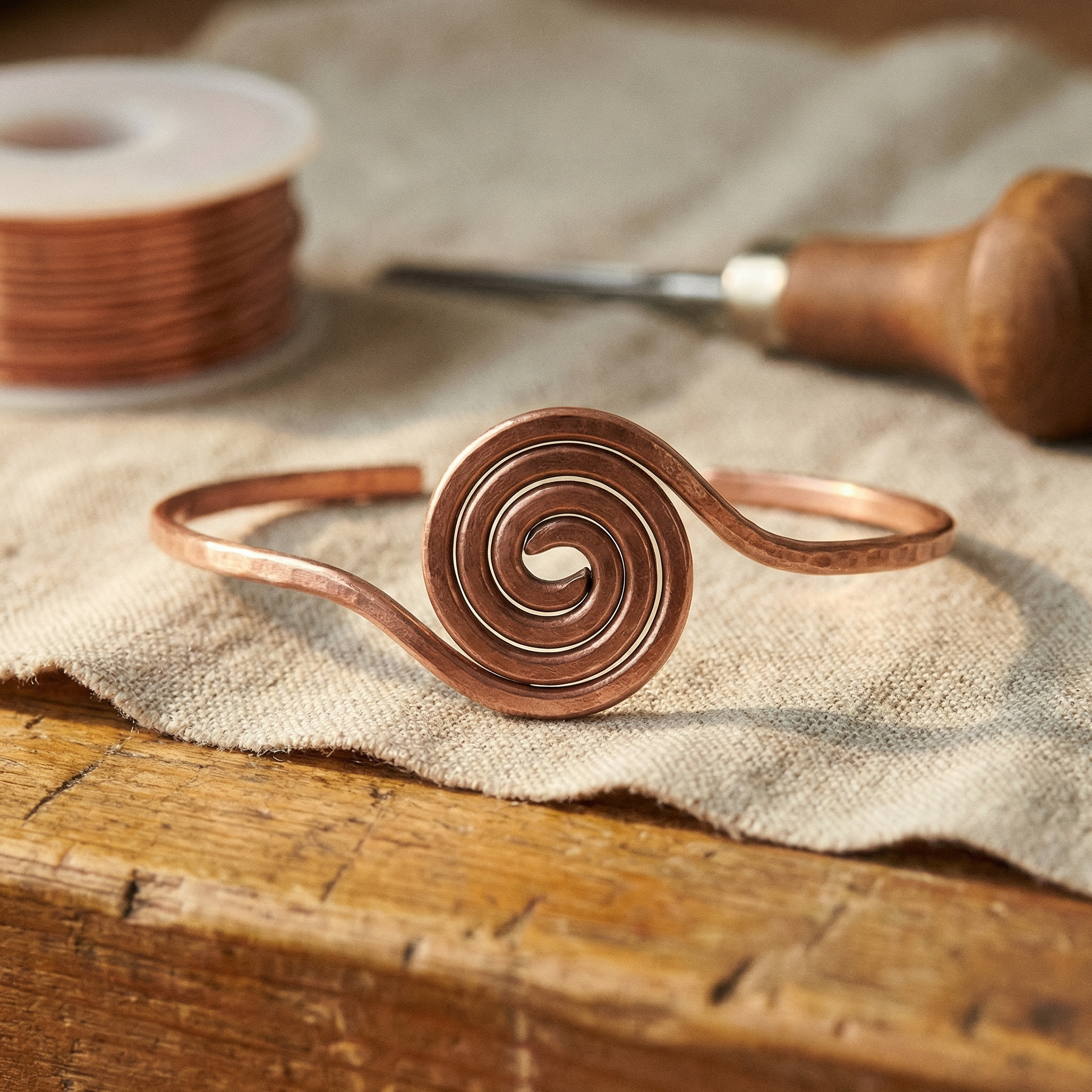 Tobillera de Cobre Ember's Coil