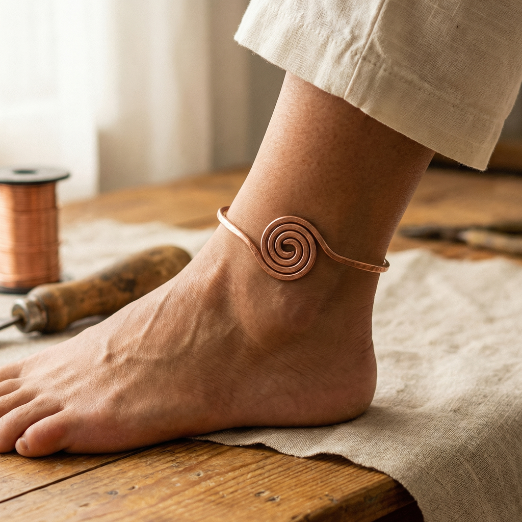 Tobillera de Cobre Ember's Coil