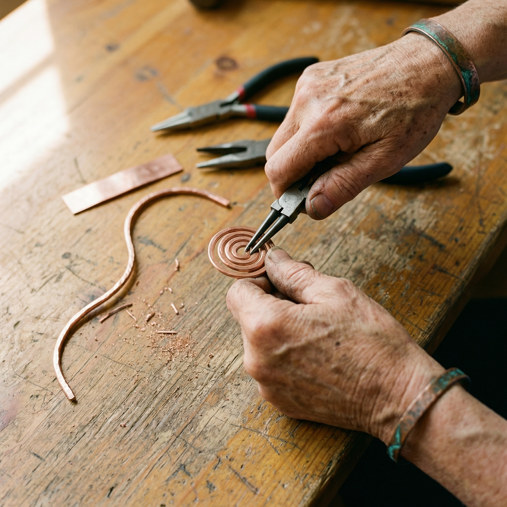 Tobillera de Cobre Ember's Coil