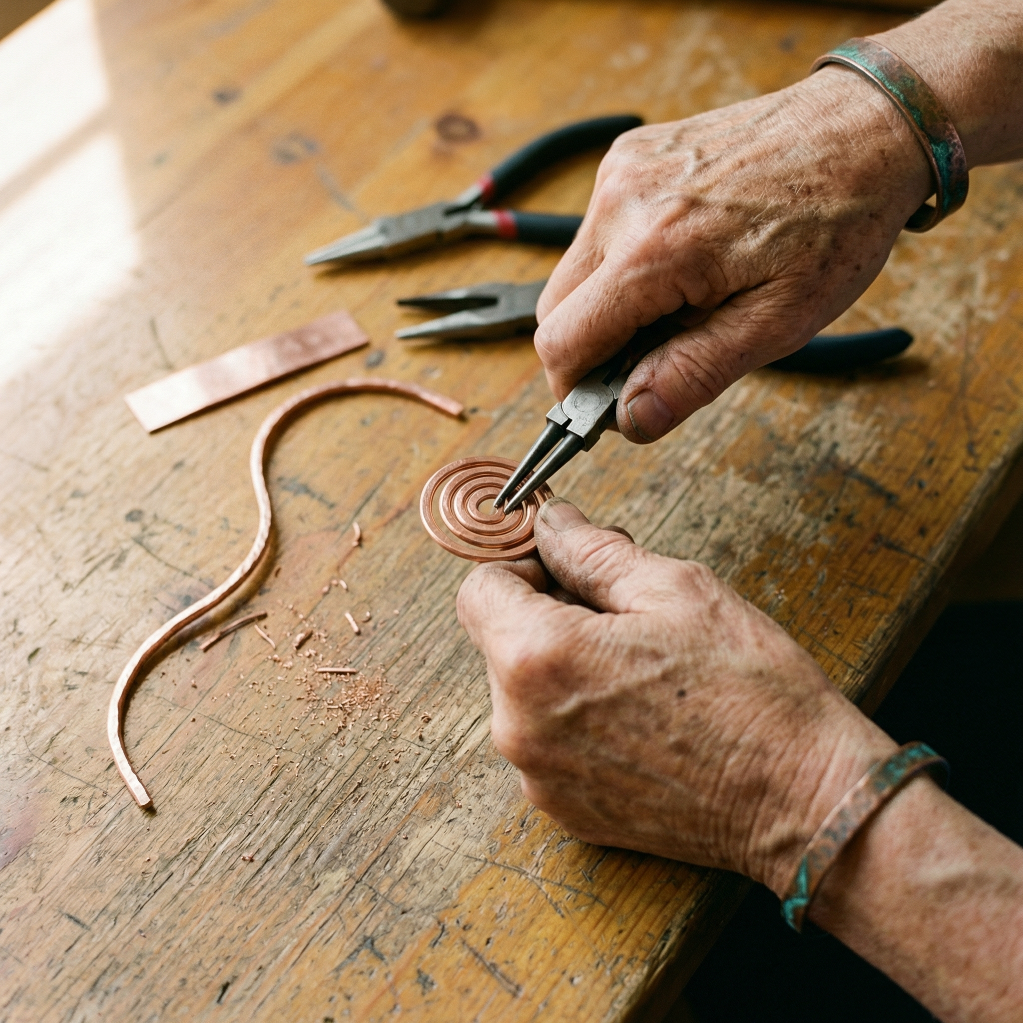 Tobillera de Cobre Ember's Coil