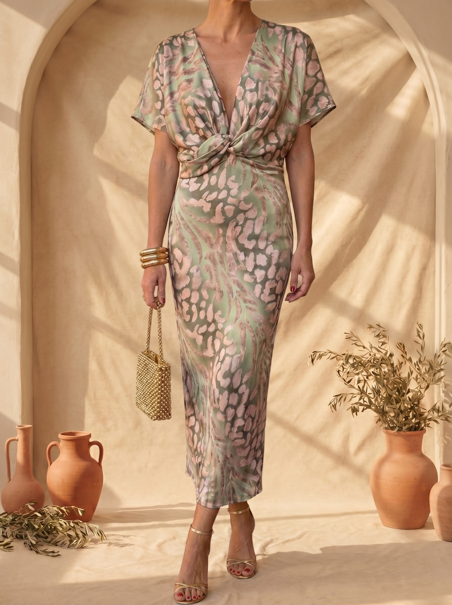 Antonella | Vestido Elegante de Tela Ligera y Fluida