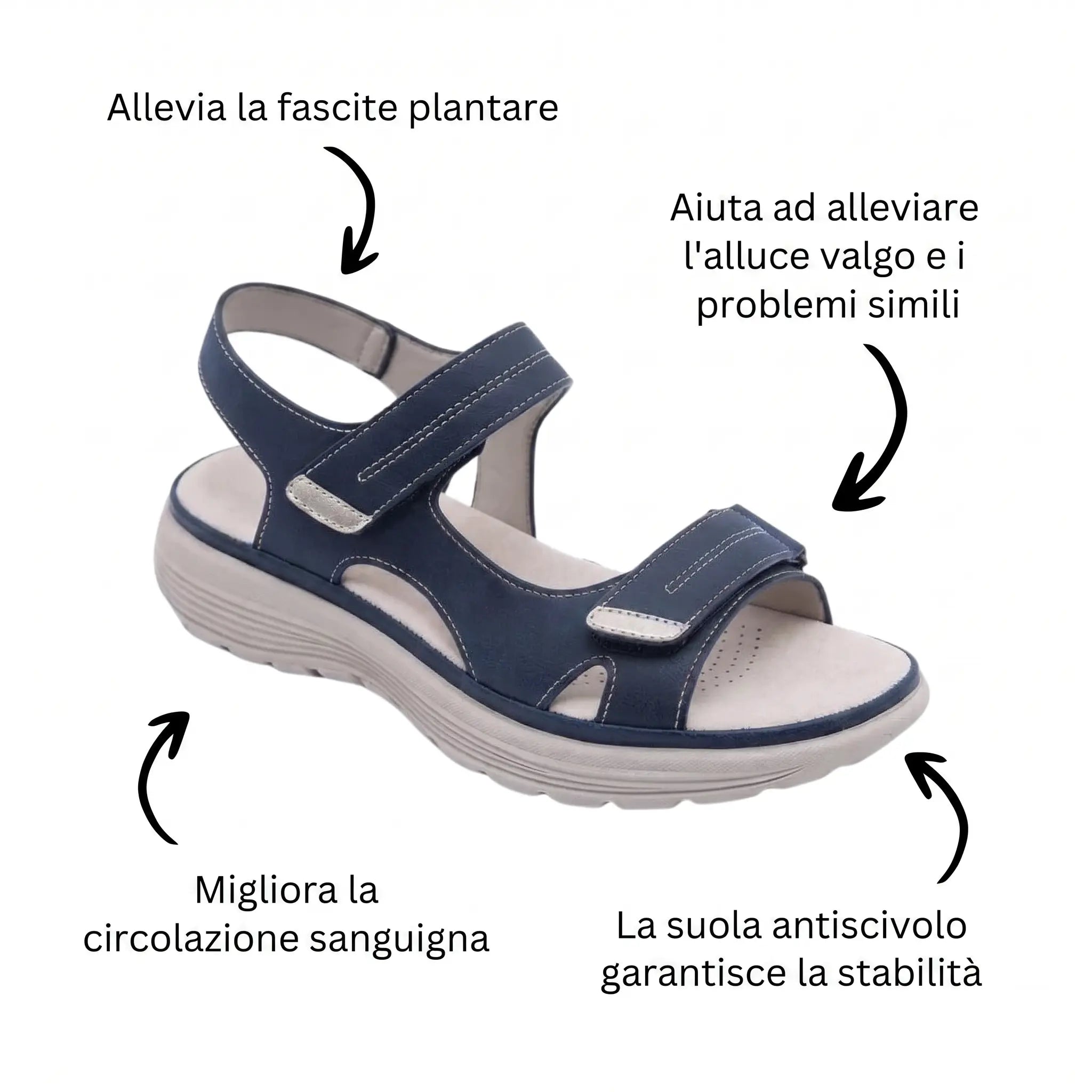 Soline | Sandalias Ortopédicas Antideslizantes