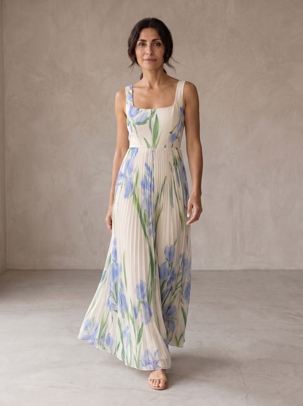 Oriah | Vestido Maxi Floral Línea A