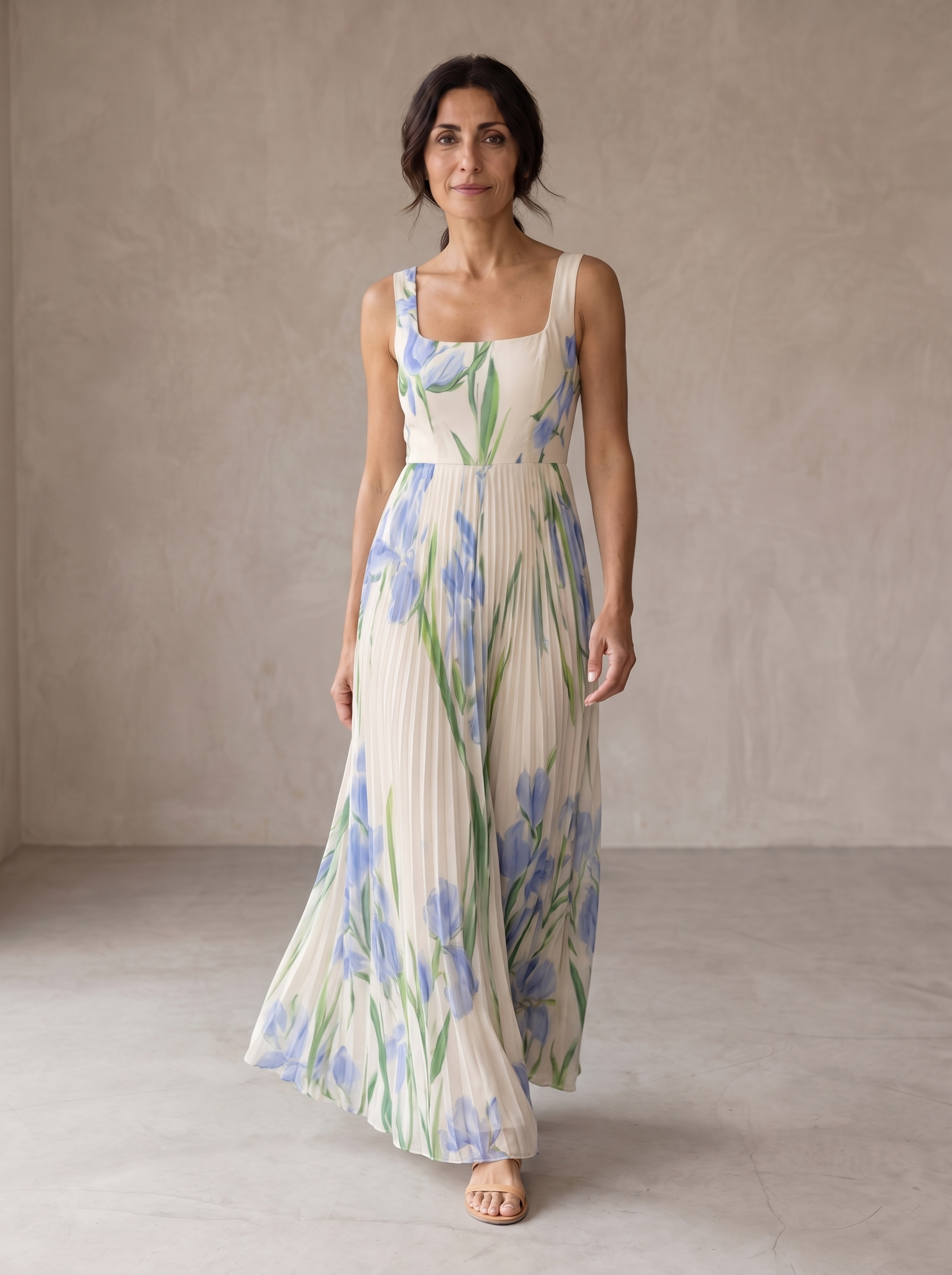 Oriah | Vestido Maxi Floral Línea A