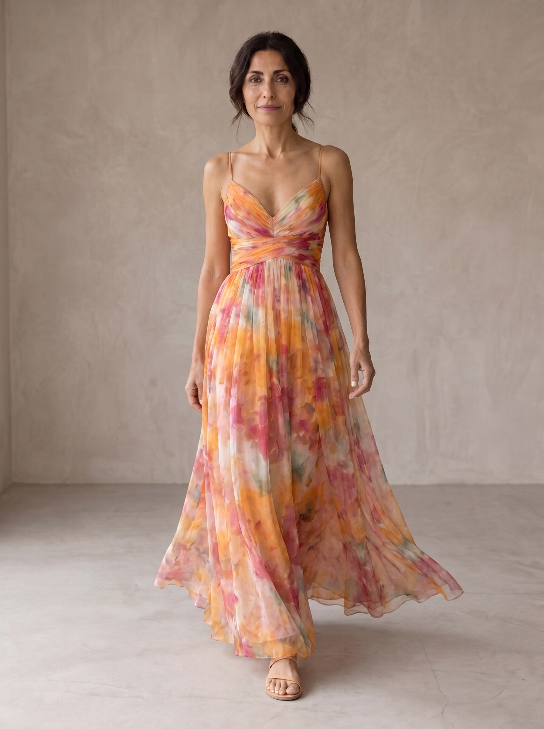 Giselle | Vestido Maxi Encantador con Estampado Floral