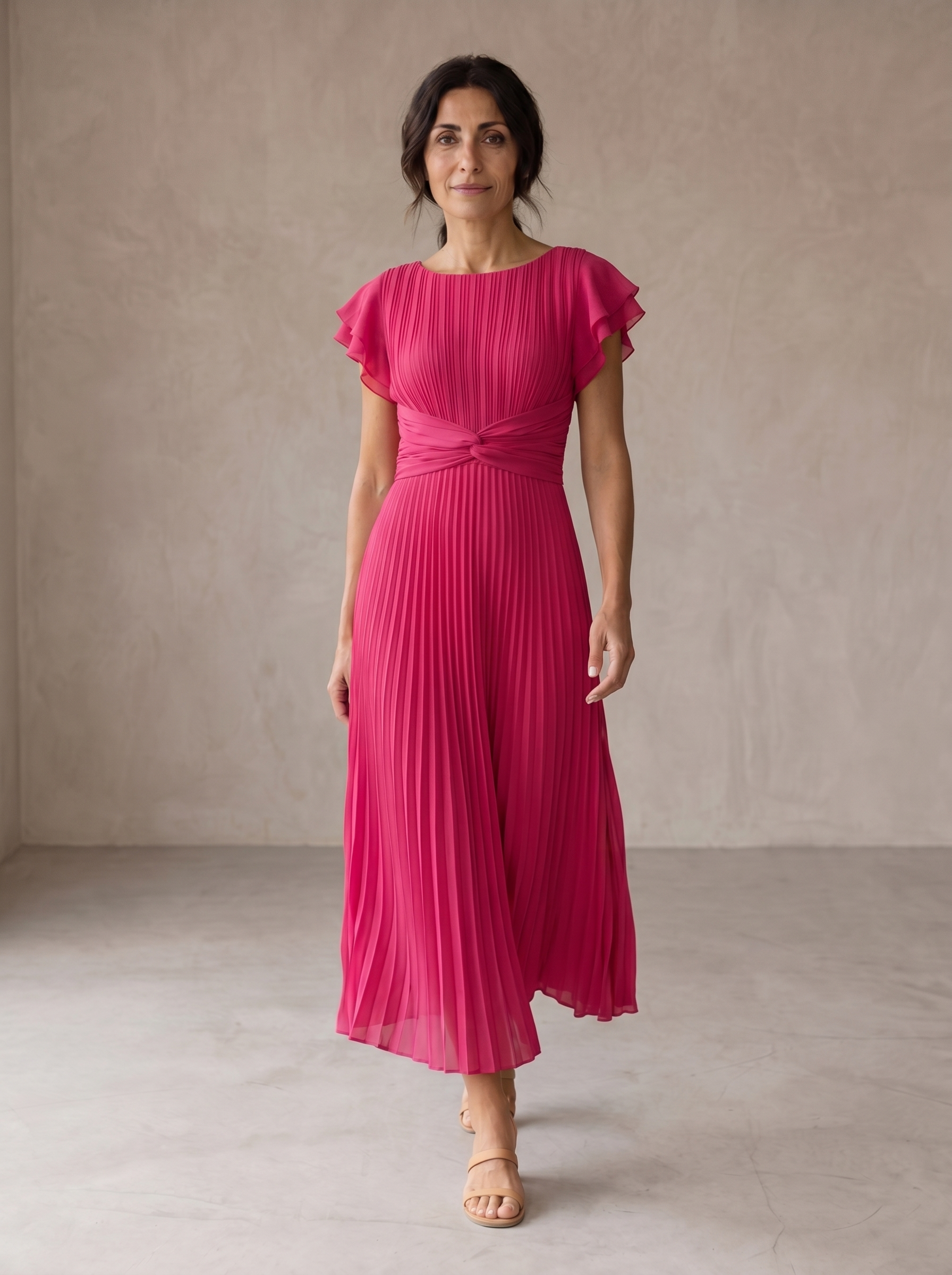 Seraphina | Vestido Maxi Elegante con Cintura Drapeada