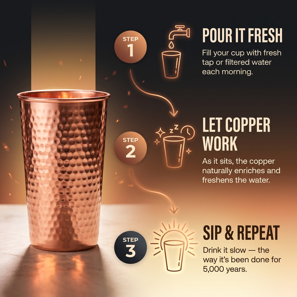 Copa de Cobre Puro Ember's